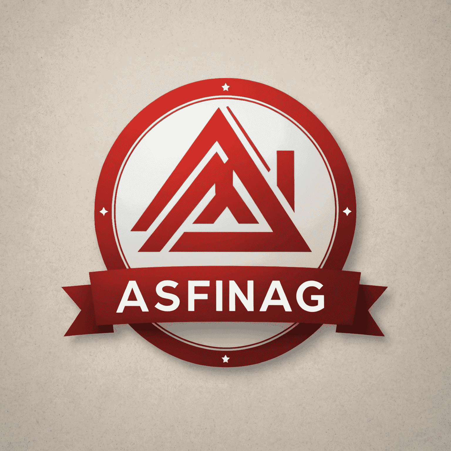 Asfinag logo in red and white colors