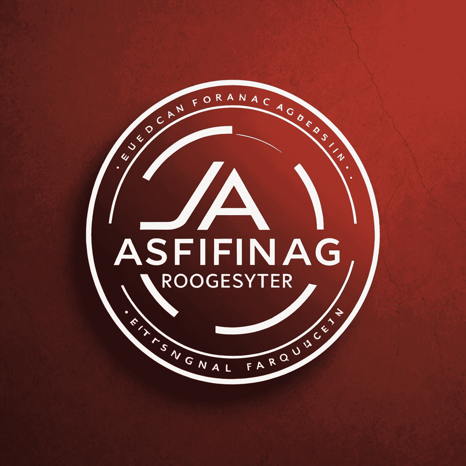 Asfinag logo in red and white colors