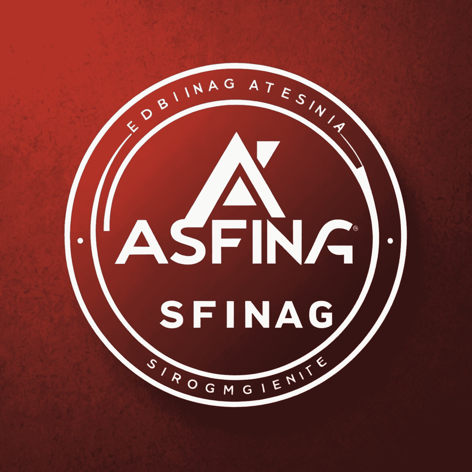 Asfinag logo in red and white colors