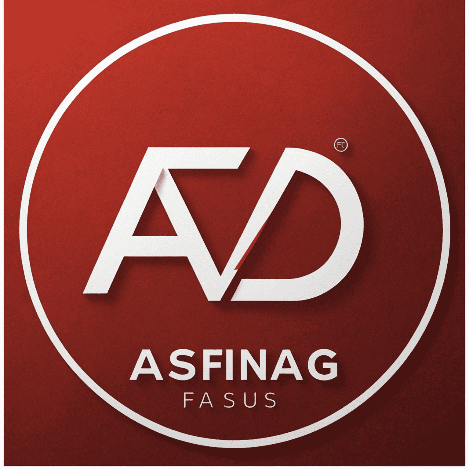 Asfinag logo in red and white colors